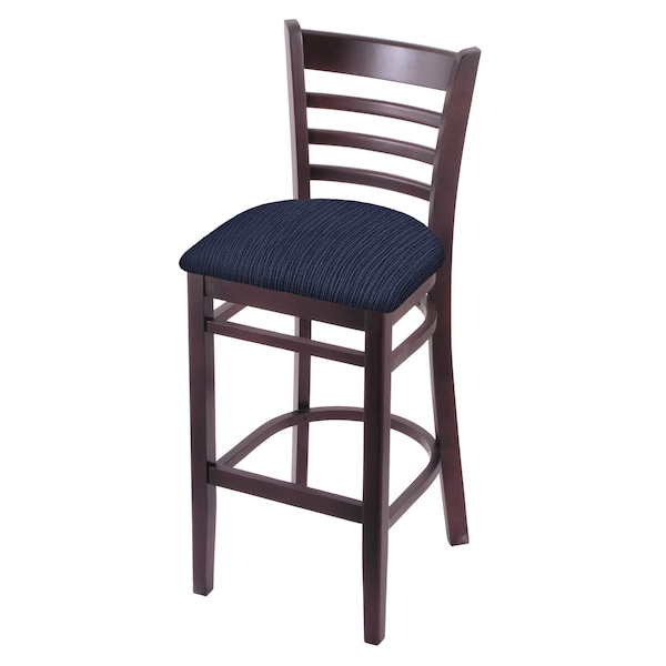 Holland Bar Stool Co 30" Bar Stool, Dark Cherry Finish, Graph Anchor Seat 314030DC014 - main